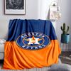 Neon Lights Houston Logo Blanket Lightweight Flannel Bedding Blanket Perfect for Travel, Camping, Living Rooms, Offices, Sofas, Fan Christmas gift