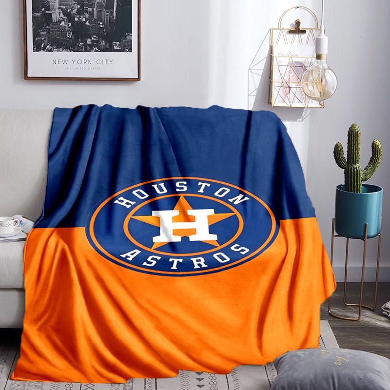 Neon Lights Houston Logo Blanket Lightweight Flannel Bedding Blanket Perfect for Travel, Camping, Living Rooms, Offices, Sofas, Fan Christmas gift