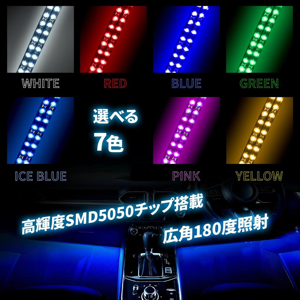 Светодиодная лента для автомобиля Nishihaya, 2 лампы, напольный светильник, тип USB, лампа, для помещений, подсветка для ног, освещение, украшение, автомобиль, W2 (желтый)