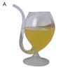Roamtic Fashion Kitchen Sucking Milk Glass Resistant Drinking Juice Tube Heat Wine Whiskey Straw Cup