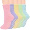 5 Pairs of Coral Velvet Soft Warm Socks for Winter Anti-skid Socks