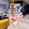 Маленький свежий чехол для мобильного телефона для девочек iPhone16Pro прозрачный противоударный чехол Apple 15