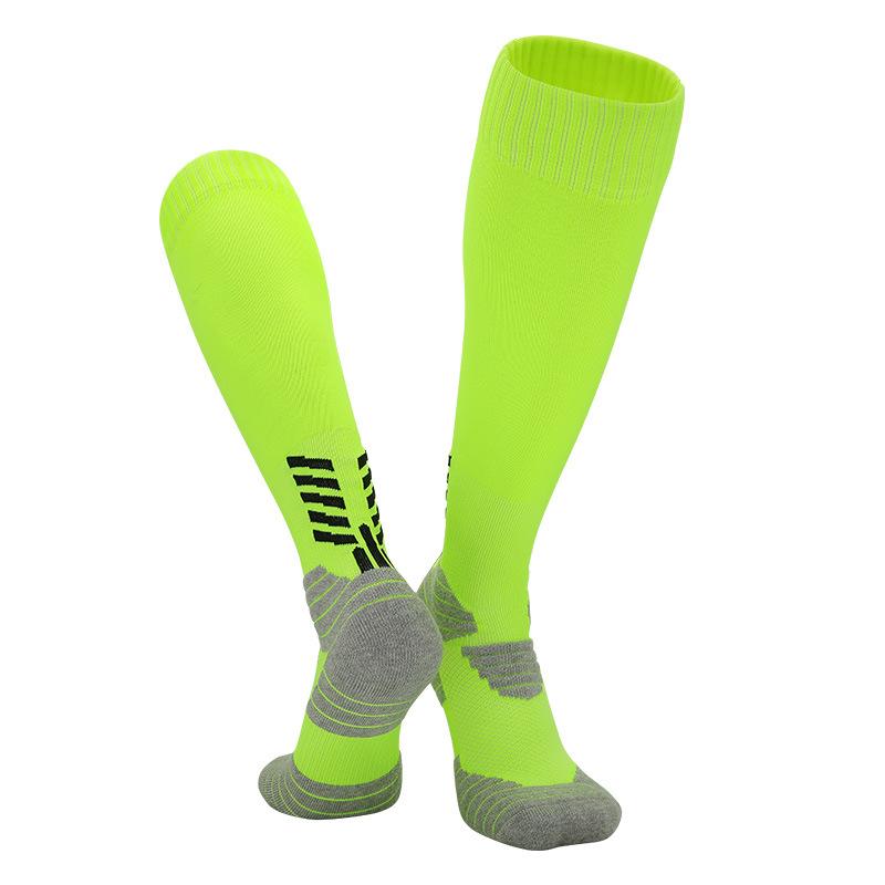 Летние нескользящие футбольные носки Мужские тренировочные носки для мальчиков Носки с махрой на длинной голенище для занятий спортом Мягкие Практичное использование