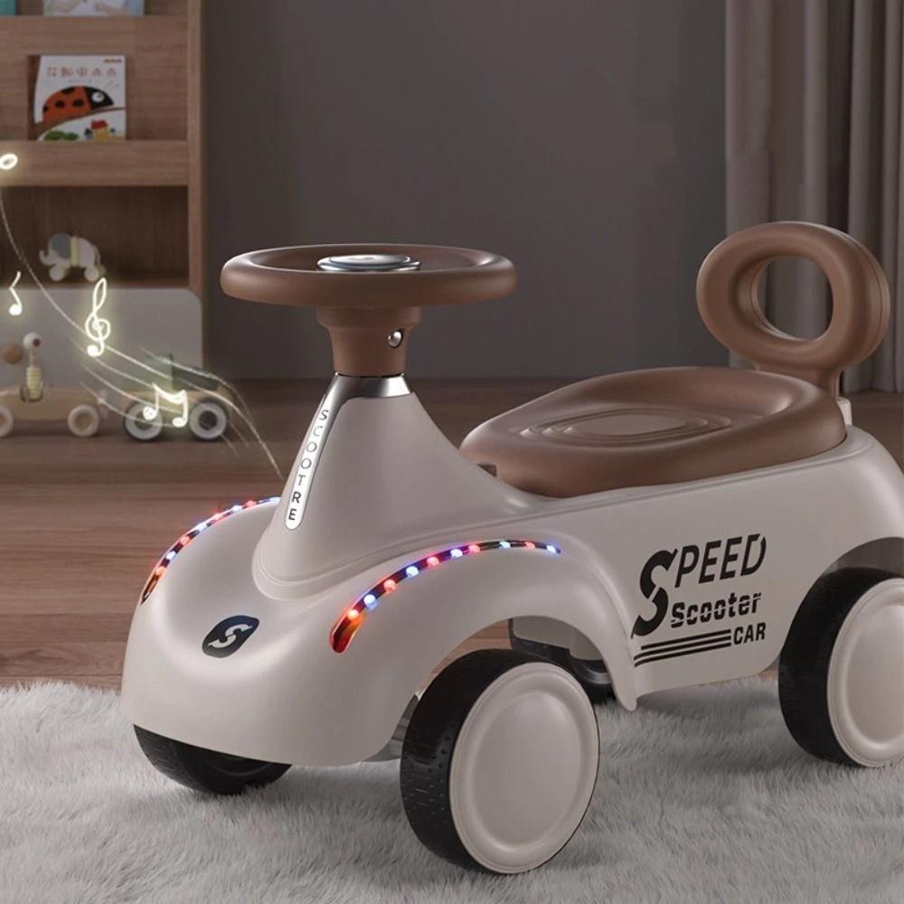 with Sweeping Ride on Car Peanut Shaped Sliding Walking Toy Kids Toddler Scooter Kids Ride on Car