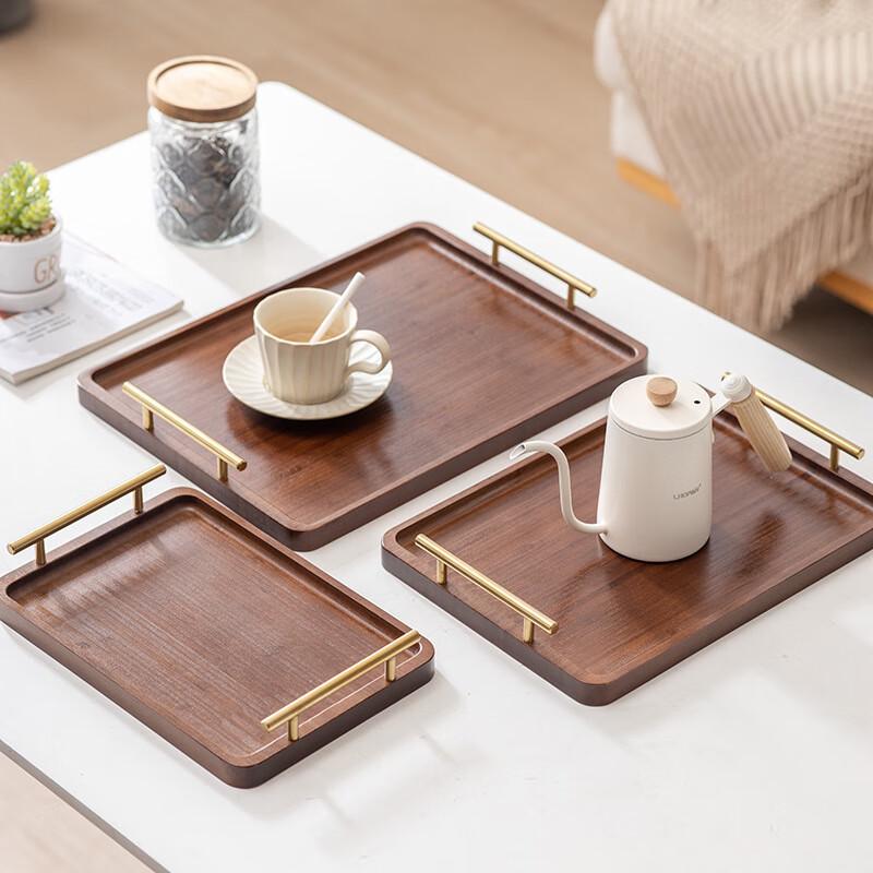 Bamboo and Wood Tea Serving Tray
