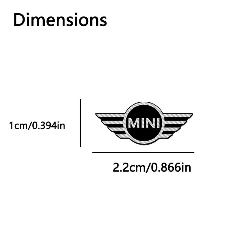 4pcs Car Speaker Audio Aluminum 3D Emblem Badge Sticker Decal For BMW MINI Cooper One R50 R52 R54 R53 R56 Countryman R60 F55 F56 czujm33