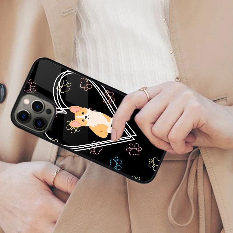 Cartoon Corgi Magnetic Phone Case For APPLE iPhone 17 Air 16 14 13 12 Pro Max 15 Plus Wireless Charge With MagSafe Cover