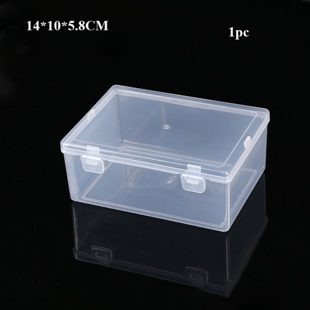 Plastic Storage Box Square Small Items Case Portable Packing Boxes Power Tools Holder