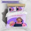 3pcs Ms Rachel2 Cover Set - Personalized Name, HD Printed Bedding with 1 Cover and 2 Pillowcases - Perfect for Home Decor, Easy Care