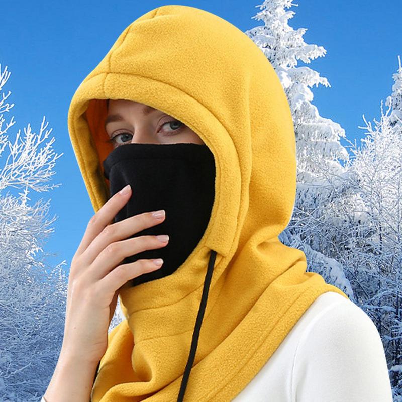 Ветрозащитный чехол для лица, шейный платок, шарф, головной убор, флисовый капюшон, утеплитель для шеи, лыжная маска, ветрозащитный зимний чехол для лица