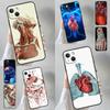 Медицинский Человеческие Органы Меридиан Арт Чехол для Телефона Для iPhone 16 Pro Max 14 13 12 11 15 17 Pro Max mini Plus 16e 17 Air Чехол Funda