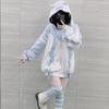 Y2K толстовки женские Harajuku Kawaii одежда большой размер толстовка симпатичная женская новая японская повседневная мода готическая куртка пальто