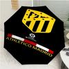 Atlético Madrid logo Print Automatic Umbrella, 8 Rib Iron Frame, Plastic Handle, Suitable for Outdoor Travel &Daily , Ideal Gift