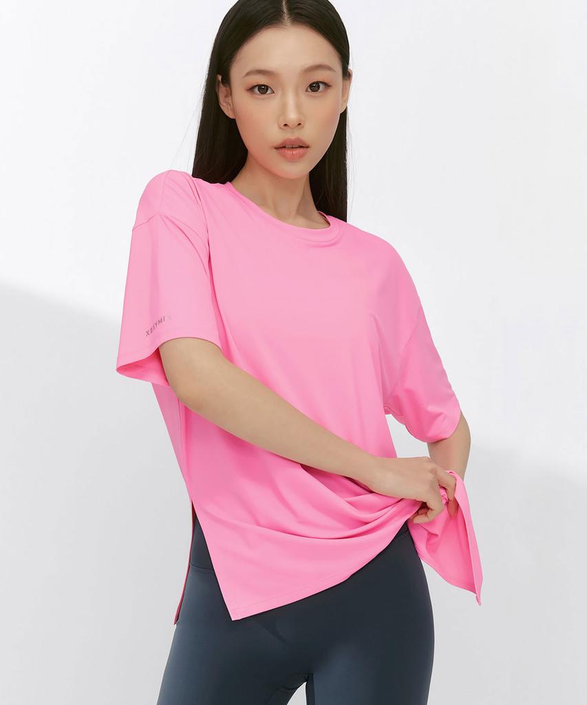 XEXYMIX Ice Feather Light 2.0 Asymmetrical Loose Fit Short Sleeve Xfk1Ts1003 (B Type)