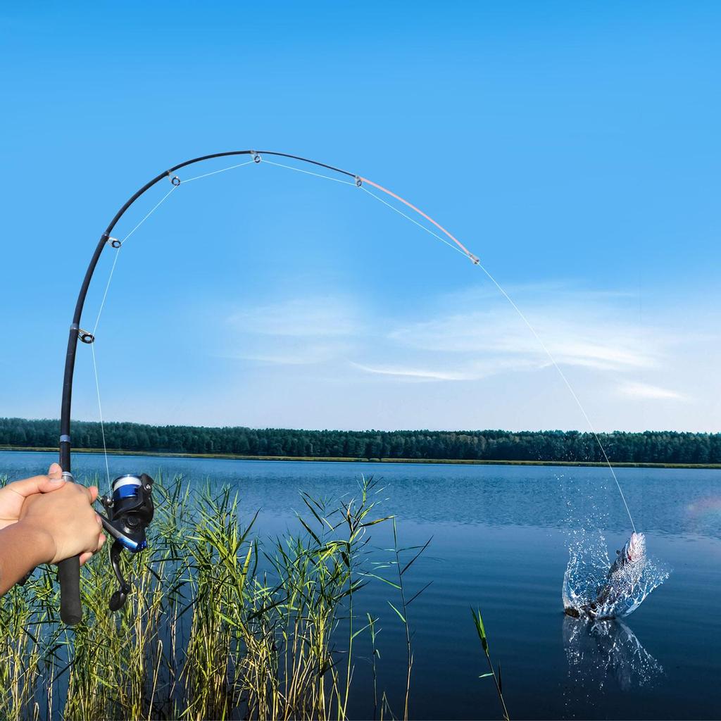 SOUGAYILANG Spinning Fishing Rod Reel Set Carbon Fiber Pole with Spinning Fishing Wheel for Freshwater Saltwater Fishing