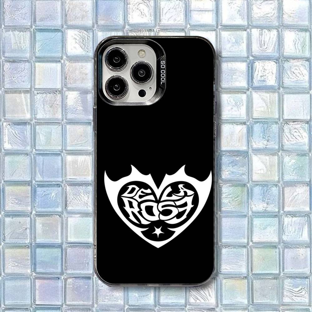 De La Rose Phone Case For iPhone 16,15,14,13,12,11,8,7,Pro,Max,Plus,Mini,XS,SE Shockproof Matte Cover