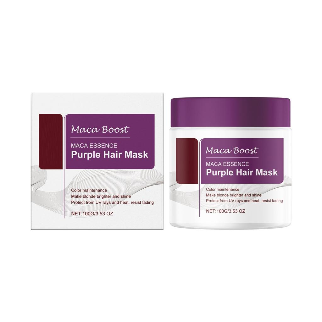 Nourishing Purple Hair Mask, Hair Nutrition And Repairing Moisturizing Hair Care