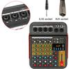 48V Wireless 6-Channel Mixer Audio Professional Portable Sound Mixing Console USB Interface Built-in Phantom Power