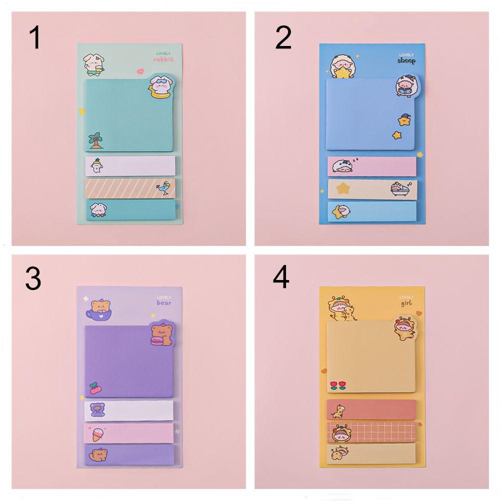 Kawaii School Supplies Animal Stationery N Times Memo Pads Planner Stickers Sticky Notes Bookmark