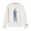 Adidas Originals X C.P. Company Collaboration FW24 Fashion Printed Long Sleeve Sweatshirt Unisex Sweatshirt White JH1463