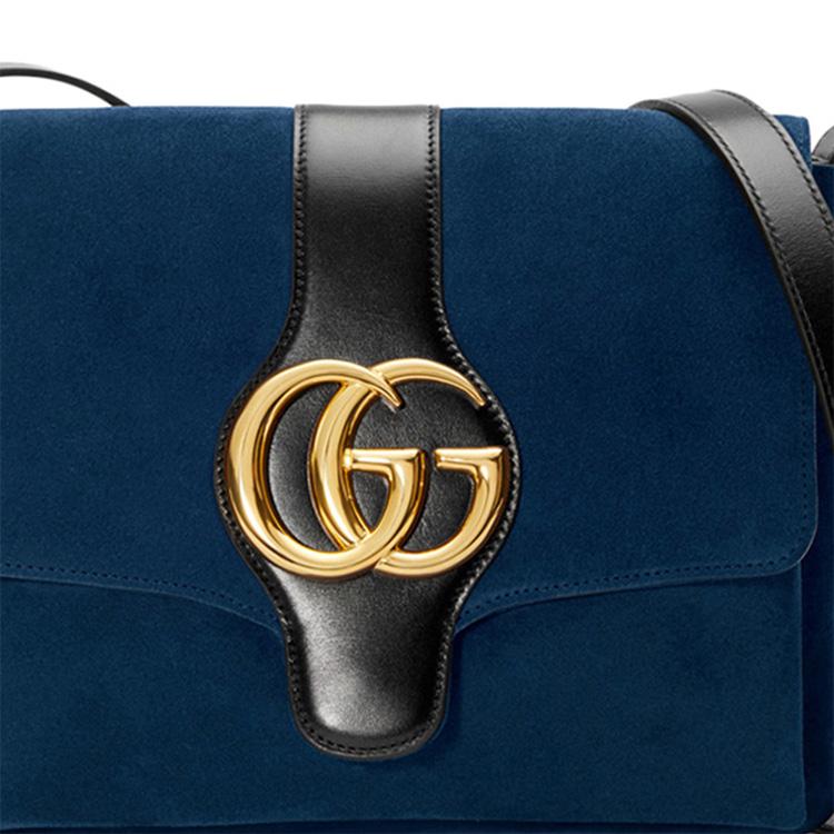 Gucci Arli Medium Shoulder Bag Blue Women Shoulder_bags 550126-0YNAG-4163
