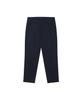 SOLEW Cotton Tapered Single-Pleat Pants_Navy