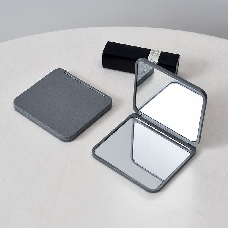 Mirror Makeup Mirror Ins Portable Mirror Square Double-Sided Folding Mirror Female Student Dormitory Portable Vanity Mirror