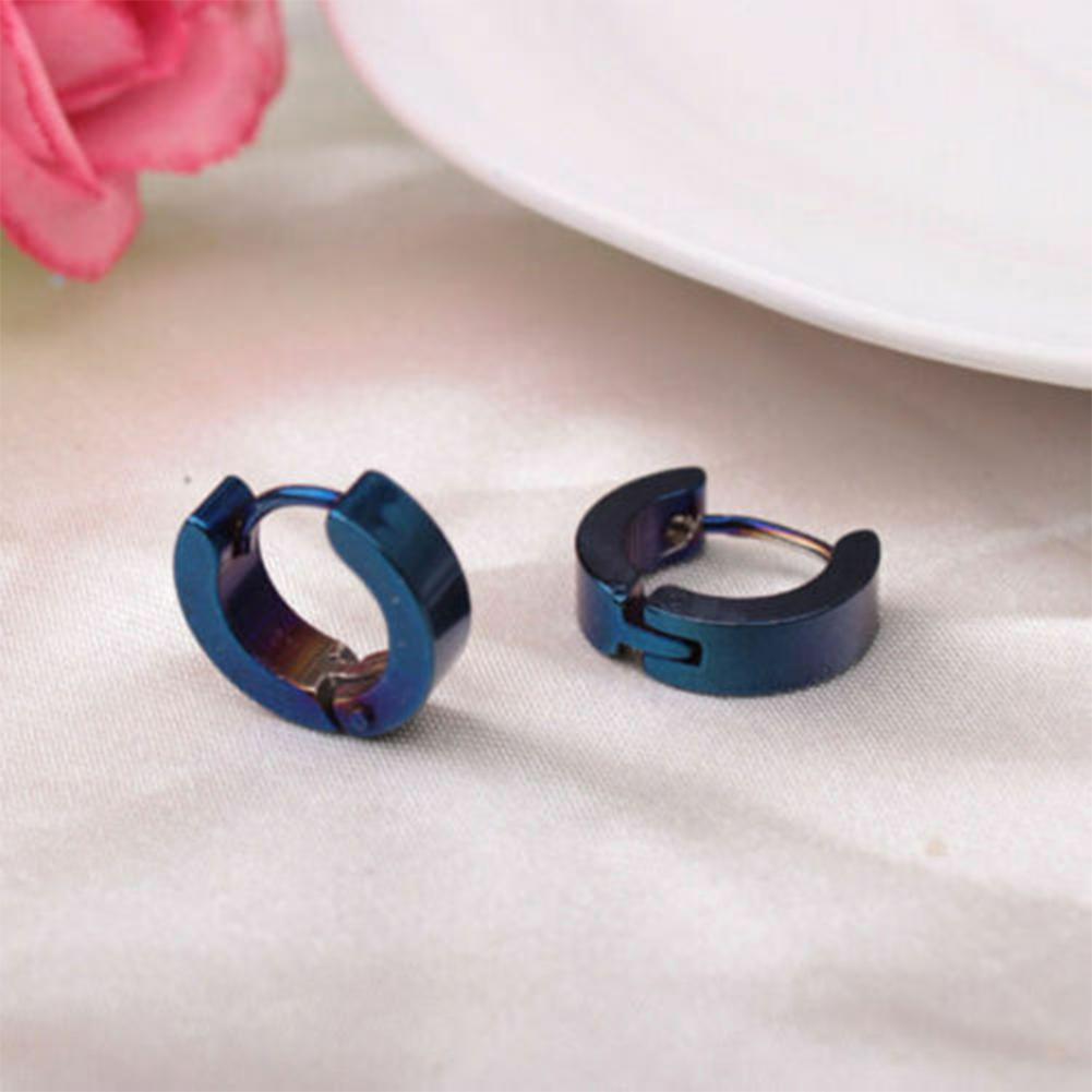 Серьги-кольца унисекс цвета: золотистый, серебристый, красочные круглые серьги для женщин и мужчин, клипсы для ушей, европейские серьги-кольца