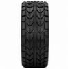 1/10 Scale Off-road Climbing Simulation Tire with Windbreaking Plastic Wheel Hub - Black