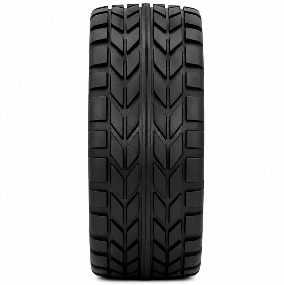 1/10 Scale Off-road Climbing Simulation Tire with Windbreaking Plastic Wheel Hub - Black