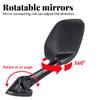 For Yamaha XMAX 300 400 125 250 2017 2018 2019 Motorcycle Side Mirror Black Plastic Rearview Mirror Motorbike Accessories