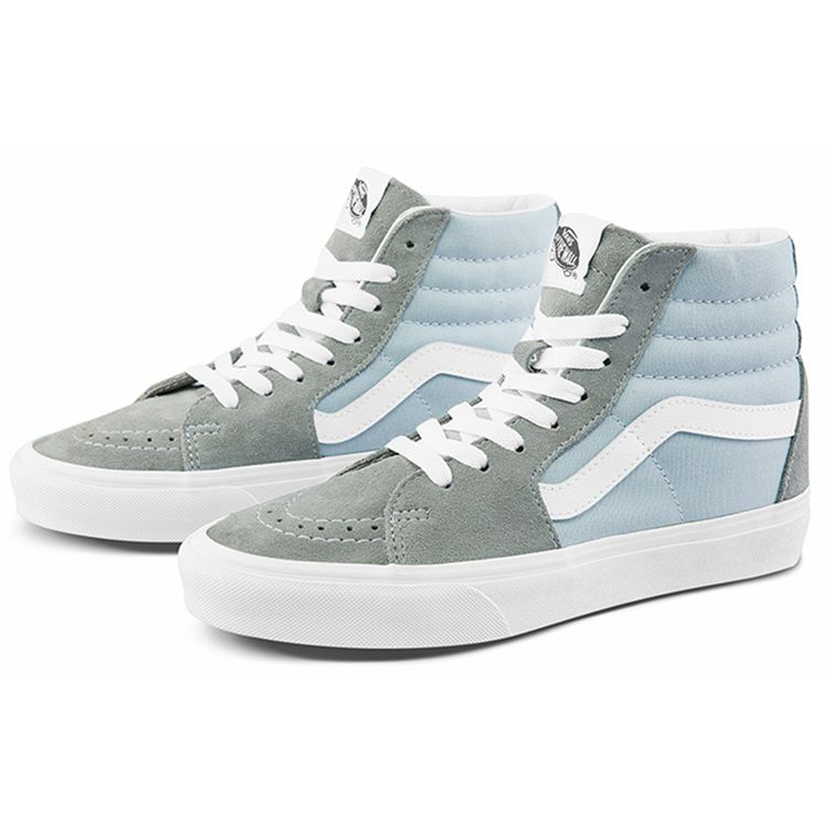 Vans Sk8 Canvas Удобные Универсальные Высокие Кеды для Скейтбординга Унисекс Кроссовки Серые VN0A32QG4FY