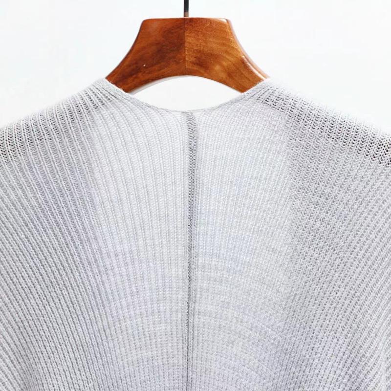 IHUASU Осенне-зимний женский клетчатый большой размер свободный вязаный кардиган куртка джемпер женский