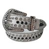Women's Rhinestone Crystal Waist Belt for Jeans or Dress, European and American Style with Inlaid Rivets
