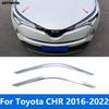 Автоаксессуары Для Toyota CHR C-HR 2016-    Накладки на фары из углеродного волокна, 'брови' на фары, молдинг фары