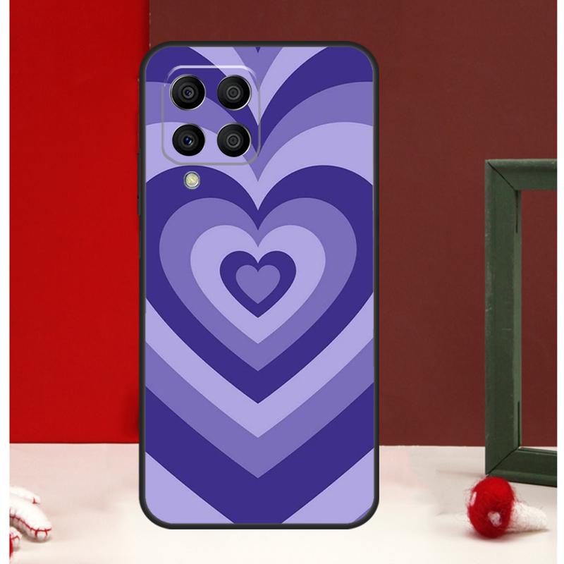 Фиолетовый эстетичный чехол для Samsung Galaxy M54 M34 M14 M35 M56 M12 M06 M32 M52 M55 M15 M11 M13 M16 M36 M31 M53