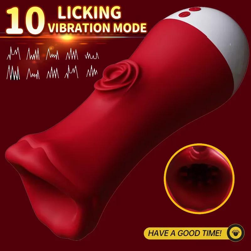 Male Mastubator for Men Deep Throat Blowjob Glans Masturbation Vibration Men Penis Training Stimulation Vibrating Sex Toys 18+
