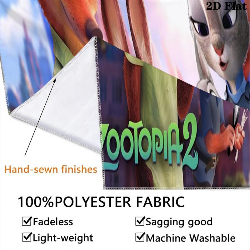 Zootopia Colorful Adventure Tapestry Fashion Print Background Cloth Atmospheric Background Cloth Background Cloth Wall Covering Decoration