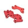 Front Rear Shock Absorber Plates Aluminum Alloy Front Rear Shock Towers for HBX 1 18 18859E 18858E 18857E SUVRed