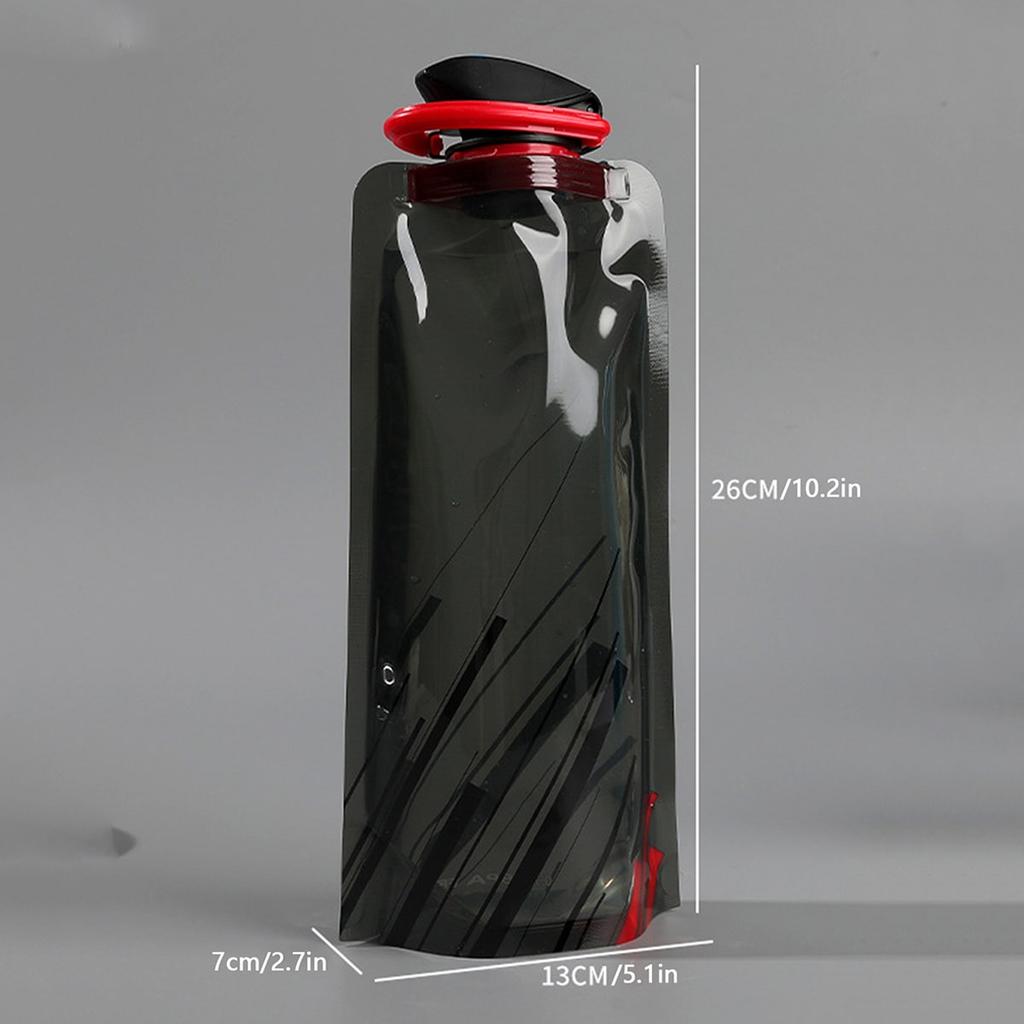 1 шт., уличная 700 мл, велосипедная спортивная бутылка для воды, альпинизм, портативная чашка для воды, полиэтиленовая пластиковая складная сумка для воды, подарочная акция, Wat