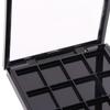Lid 12 Grids Cosmetic Container Eye Makeup Storage Box Empty Eyeshadow Dish Lipstick Sample Box DIY Eyeshadow Palette