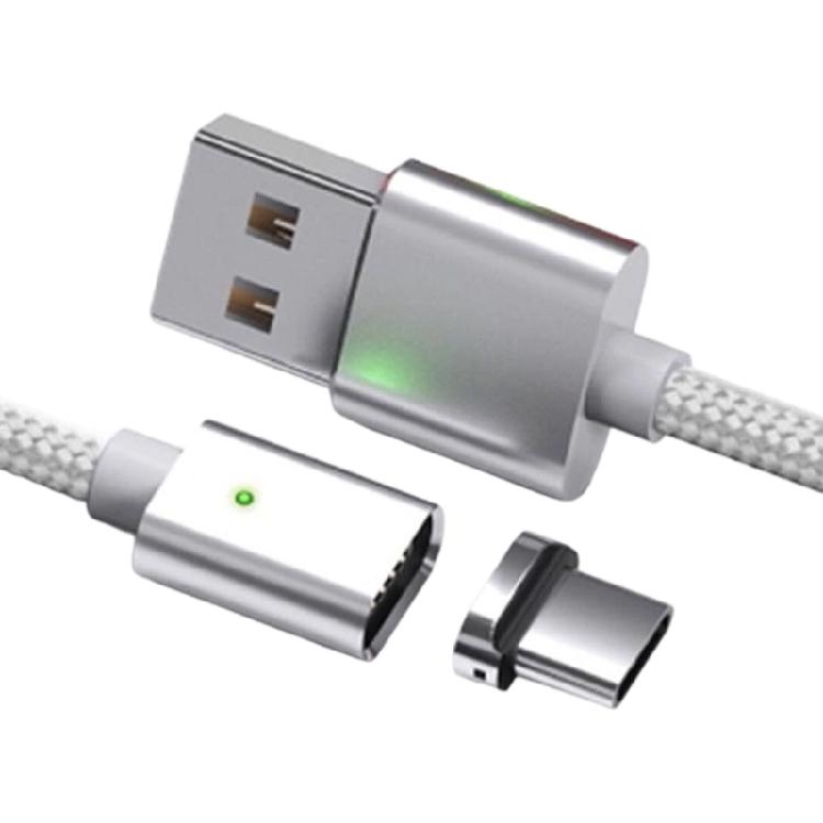 Магнитный кабель для зарядки USB A на Type C, 1 м/2 м, с функцией быстрого подключения и стабильной передачи данных