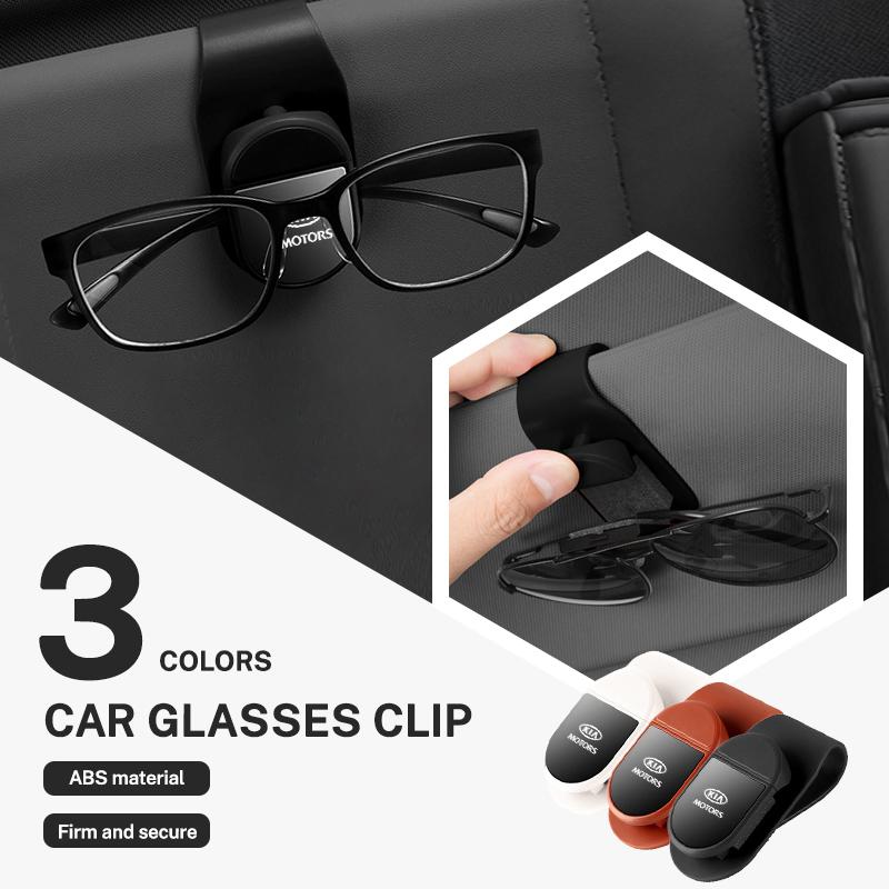NAQF7 Car Sun Visor Mount Glasses Clip Sunglasses Storage Interior Decoration for KIA K3 K5 Sportege Picanto Optima Soul Ceed Sorento