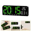 Large Digital Wall Clock Temperature and Date Week Display Night Mode Table Alarm Clock 12/24H Electronic LED Clock Timing