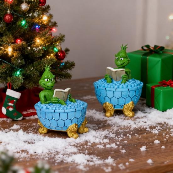 Ghost Bubble Bath Lamp Resin Craft Figure Halloween Decorative Ornament Living Room Bedroom Desktop Decoration