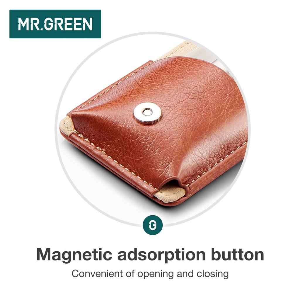 MR.GREEN Portable Manicure Set Pedicure Kit Stainless Steel Nail Clippers Tool Travel Grooming Case Gift Box Nail Scissors Set