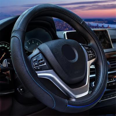 TATACLEA Чехол на руль для легковых автомобилей и пассажирских автомобилей Натуральная кожа Руль Универсальный для всех Хорошее сцепление Устойчив к пятнам Подходит для резинового внутреннего