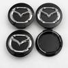 4pcs 56mm Car Wheel Center Hub Caps Rim Cover For Mazda 2 3 5 6 323 626 Demio CX3 CX5 CX30 Atenza Axela MX3 MX5 RX8 Accessories j1