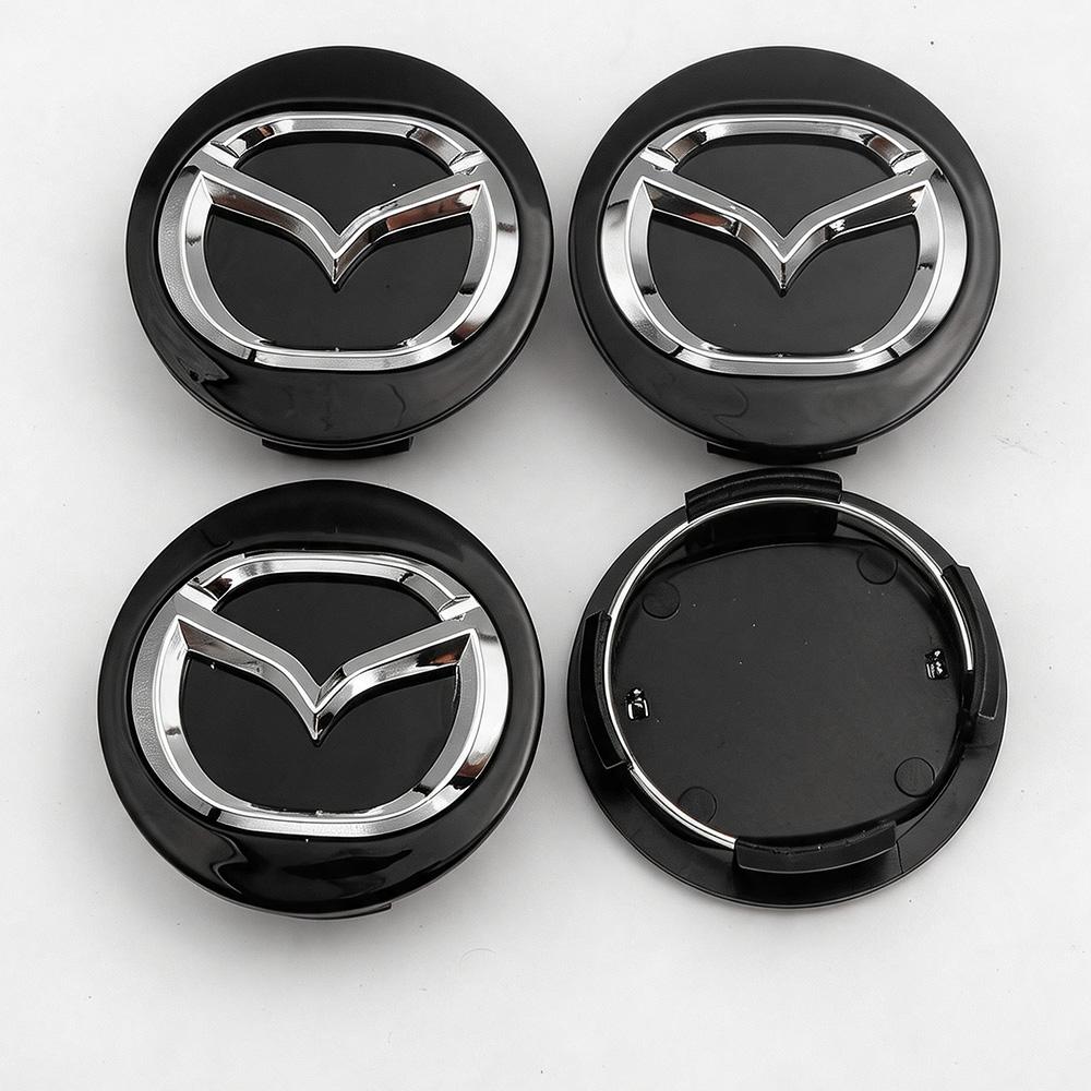 4pcs 56mm Car Wheel Center Hub Caps Rim Cover For Mazda 2 3 5 6 323 626 Demio CX3 CX5 CX30 Atenza Axela MX3 MX5 RX8 Accessories j1