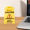 Caution Overstimulated Desk Sign Do Not Approach Office Desk Sign Workspace Cubicle Sign Gag Gift for Coworker Teammate
